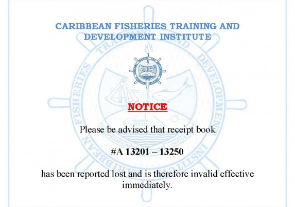 Ad re Notice - Receipt Number A13201 to 13250